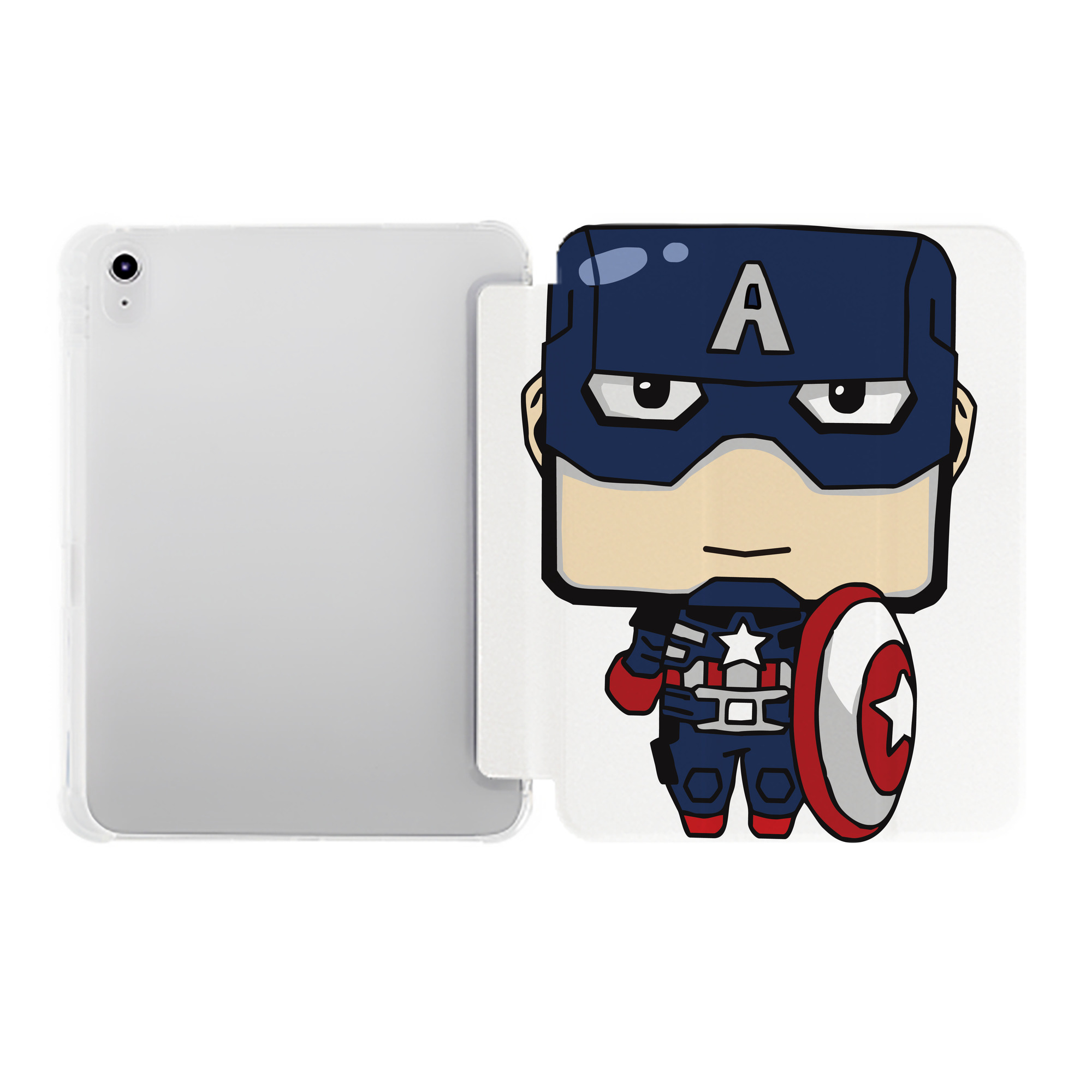 （画像用） アベンジャーズ The Avengers IPad ケース ペン収納付き 三つ折りスタンド PUレザー×シリコン 対応機種9.5/10.5/10.9インチ